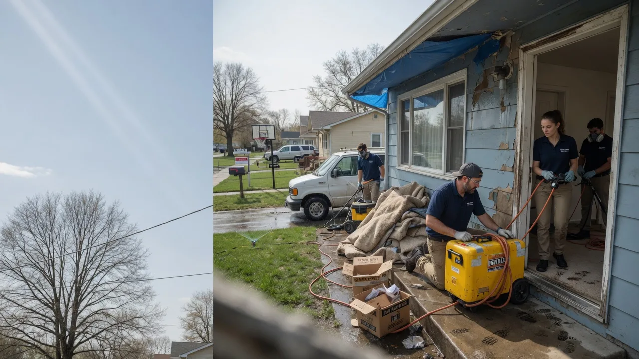 Basement Flood Cleanup in Hallsville, MO near me